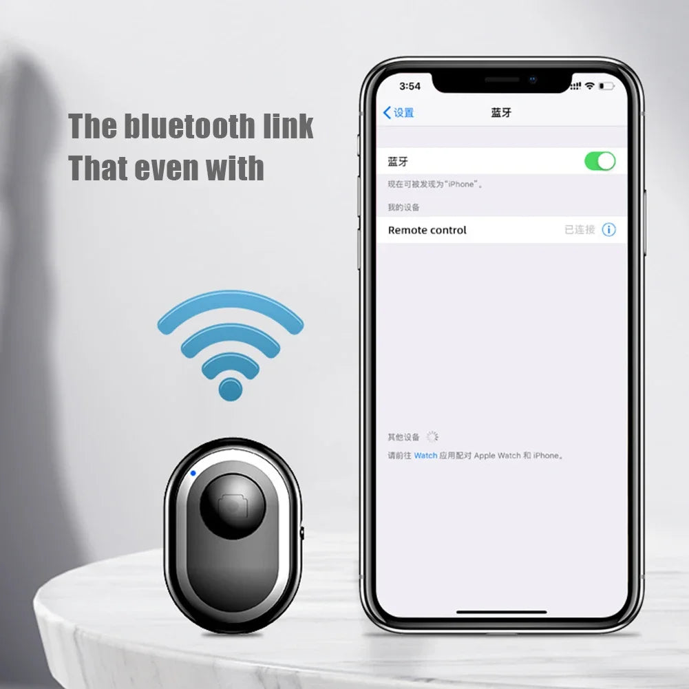 Mini Bluetooth Selfie Shutter Remote for iOS & Android