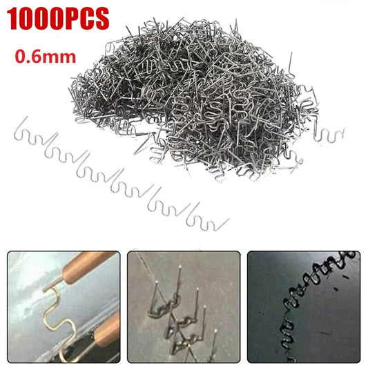 1000-Pc 0.6mm S-Wave Staples – Car Bumper Plastic Repair Kit Plastic Repair Staples Oasis Select Default Title