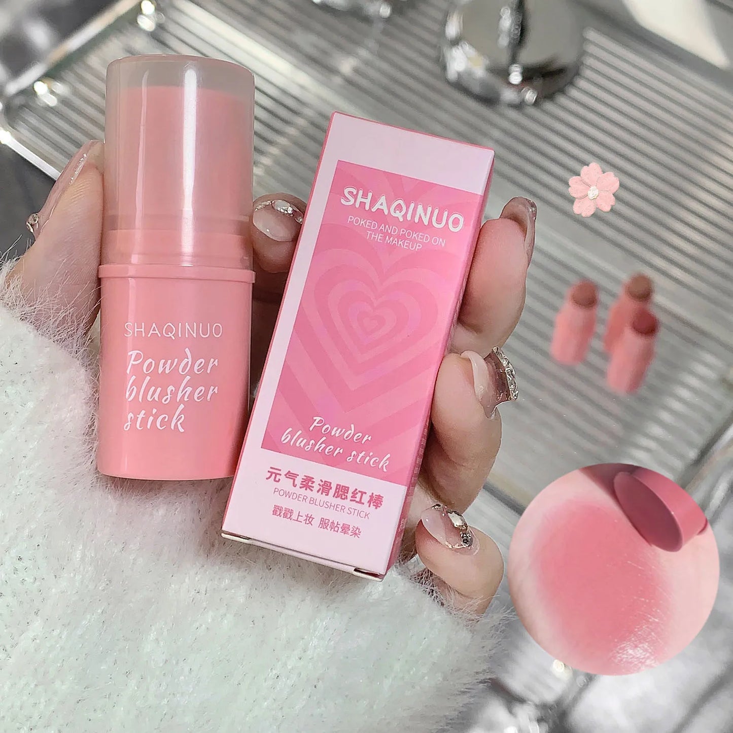 Natural Blush Stick – Moisturizing Waterproof Cheek & Lip Color