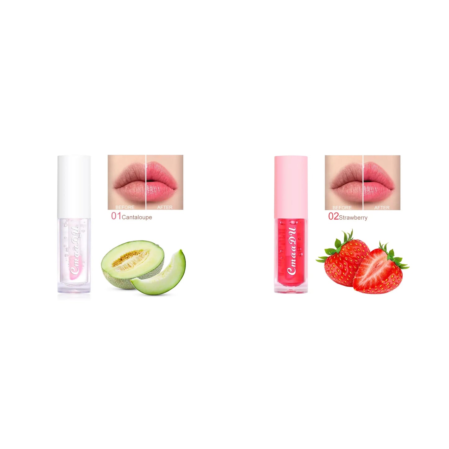 6-Color Fruit Flavor Color-Changing Lip Oil & Balm