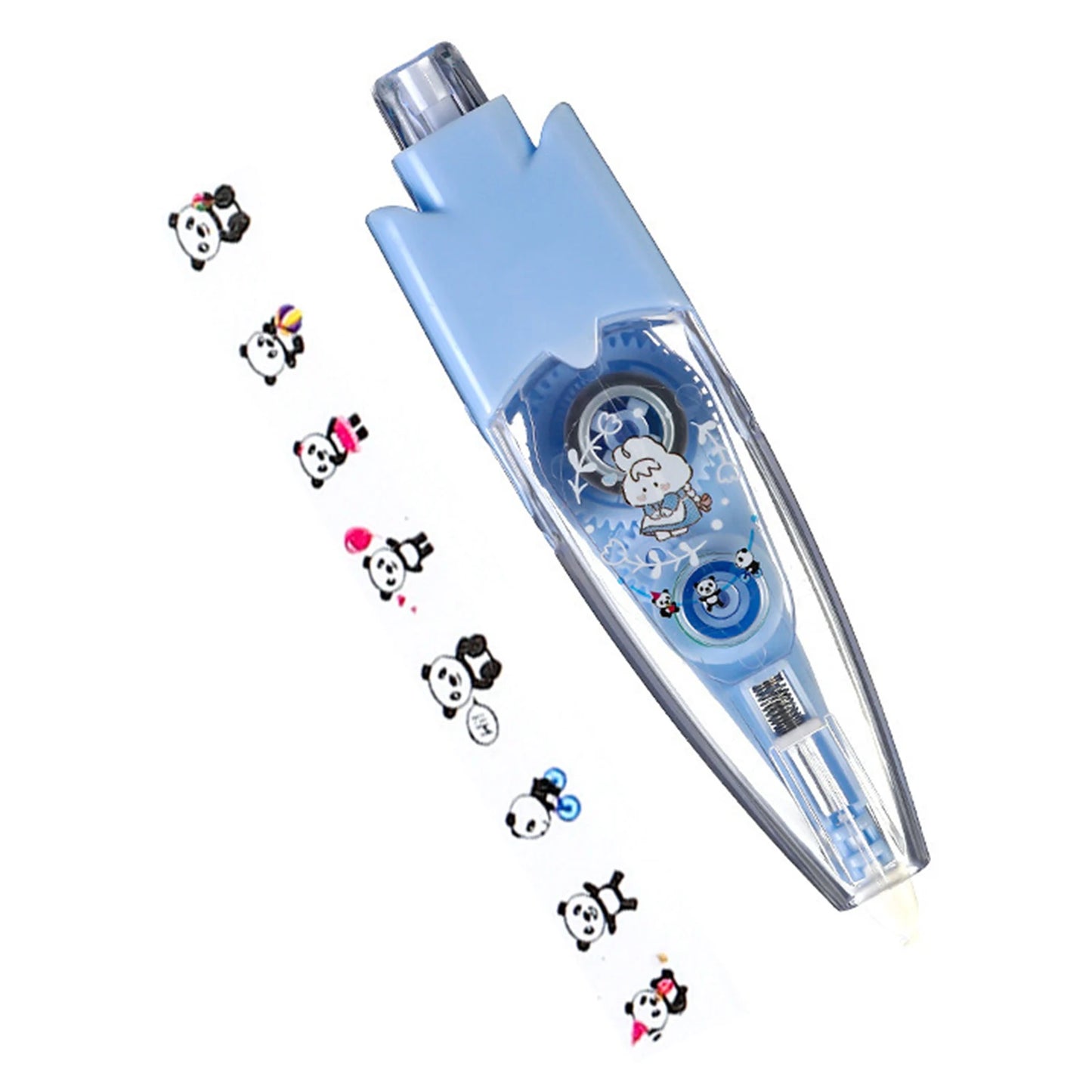 Correction Tape Decorative Sticker Pen Animal Press Type Decorative Pen Cute Pattern Decorative Tape Student Stationery Supplies Peaceful Pleasures Health and Wellness Panda