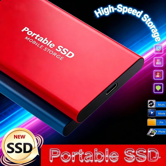 Portable SSD 1TB–8TB USB 3.1 Type-C External Solid State Drive External Solid State Drive Peaceful Pleasures Health and Wellness