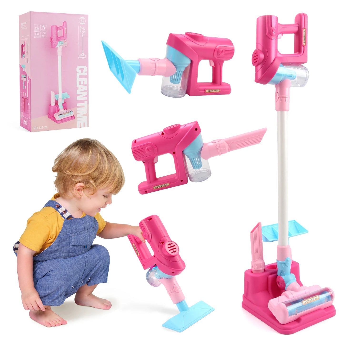 Electric Mini Vacuum Cleaner Simulation Housework Dust Catcher Light