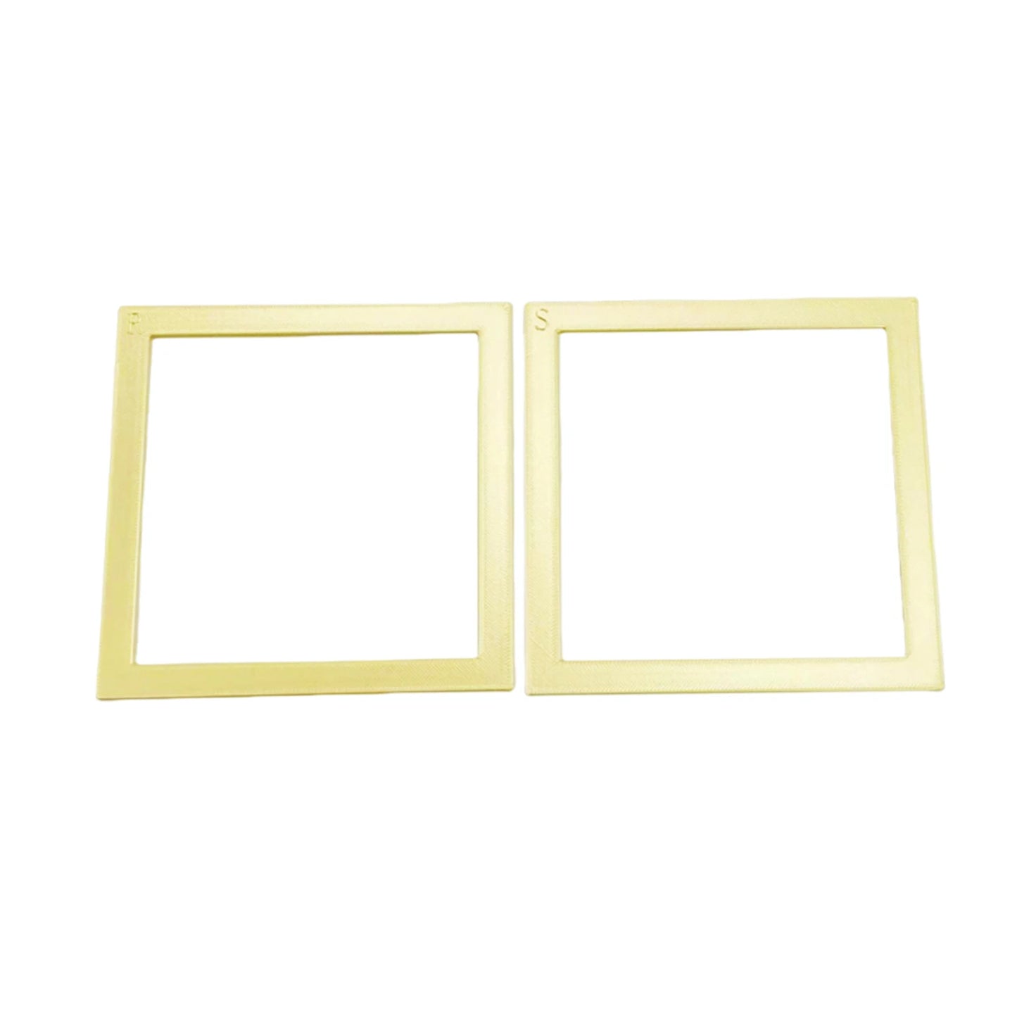 2Pcs Diamond Painting Positioning Frame Lightweight Diamond Painting Frame for Boys Girls Adults Students Home Office Leisure Peaceful Pleasures Health and Wellness Cream Yellow small