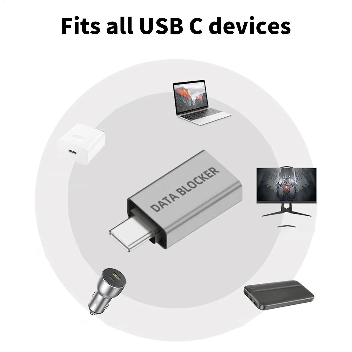 USB Data Blocker – Secure Public Charging Privacy Adapter