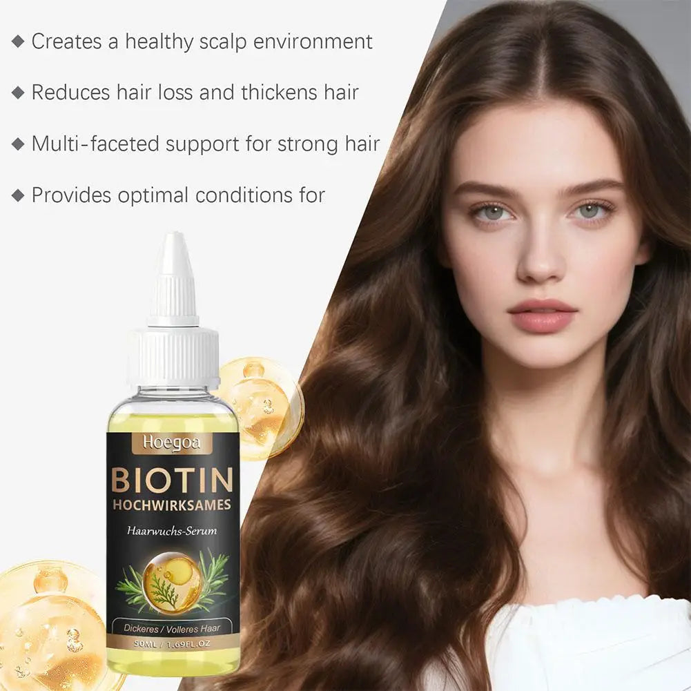Biotin Hair Serum Rosemary And Ginger Hair Growth Oil For Men And Women, Help Grow Healthy, Strong Hair Care Essential Oils Peaceful Pleasures Health and Wellness