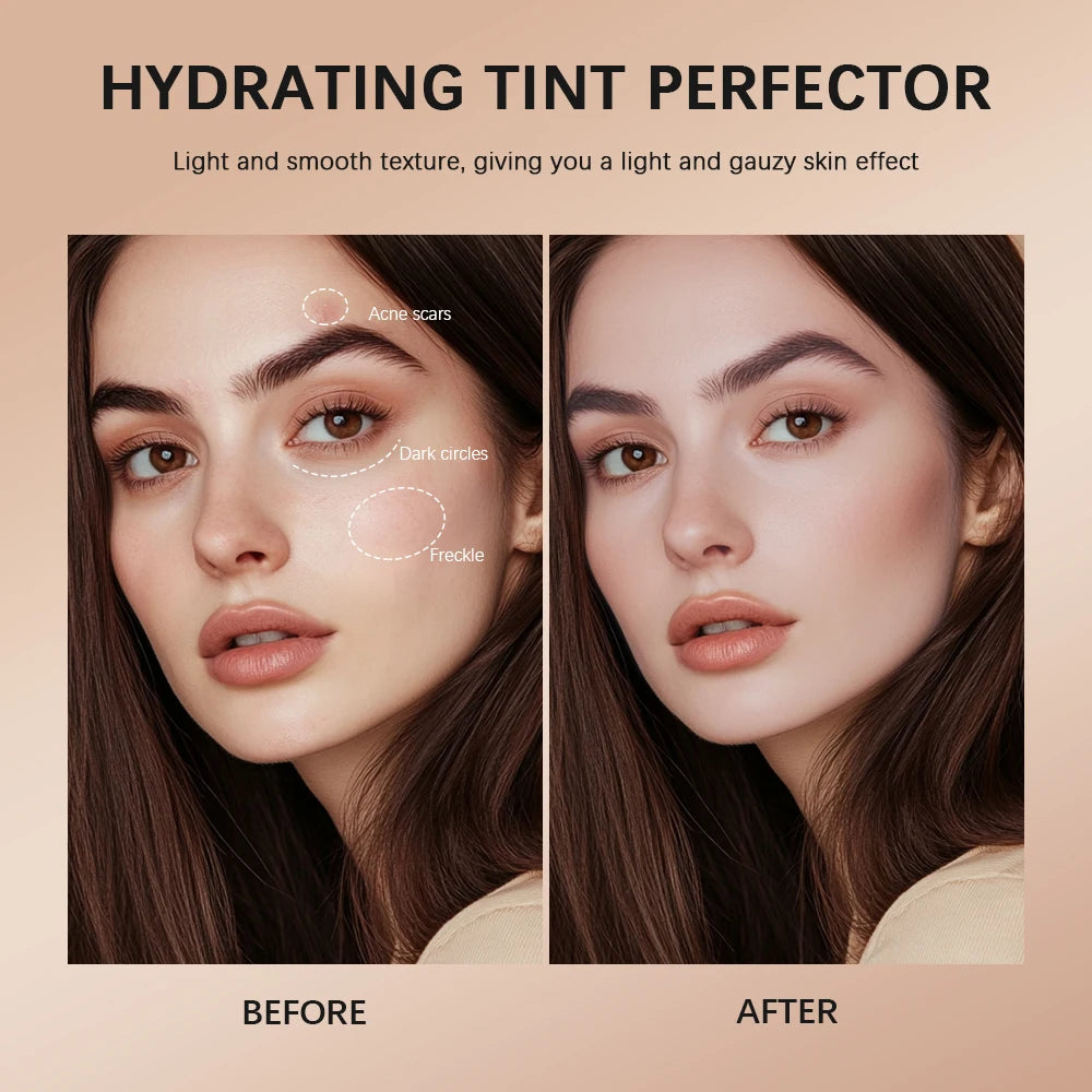 Strong Coverage Tinted Hydrator Cream Lightweight Concealer Even Skin Tone Semi-matte Finish Natural Moisturizes Face Cosmetics Peaceful Pleasures Health and Wellness