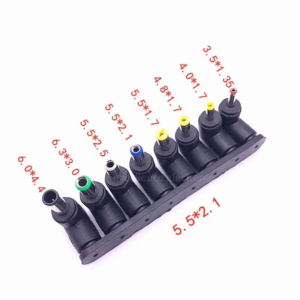 Universal DC Power Connector Kit 5.5x2.1mm Male Female Straight / Right Angle Plug Set for Laptop Notebook Power Adapter Peaceful Pleasures Health and Wellness Type-B