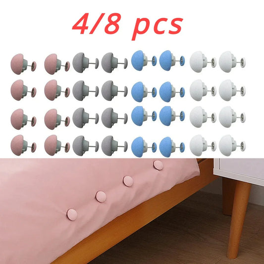 Mushroom Quilt Clips Anti-Slip Blanket Buckle Pegs 4/8 PCS Quilt Buckle Clips Peaceful Pleasures Health and Wellness