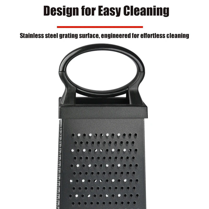 4-Sided Stainless Steel Box Grater for Cheese & Vegetables