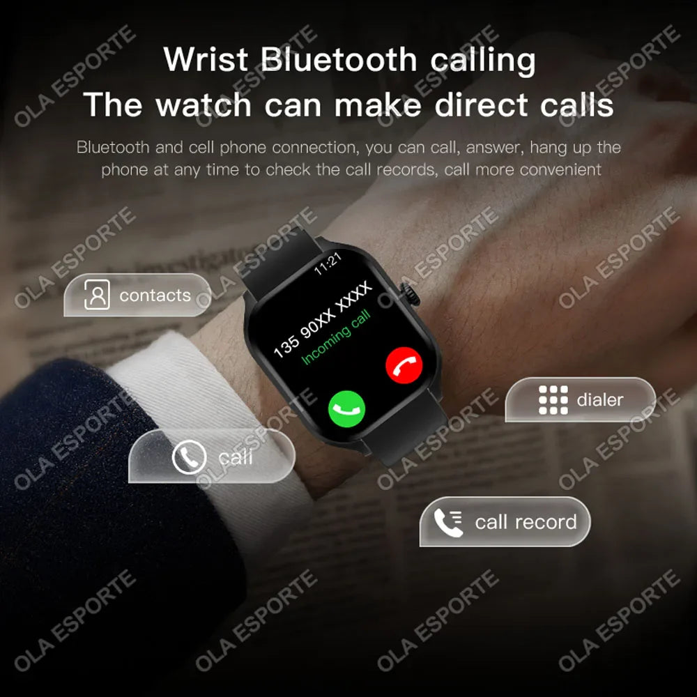 Ola Esporte 2.01" AMOLED Smart Watch | Bluetooth Calls & Fitness