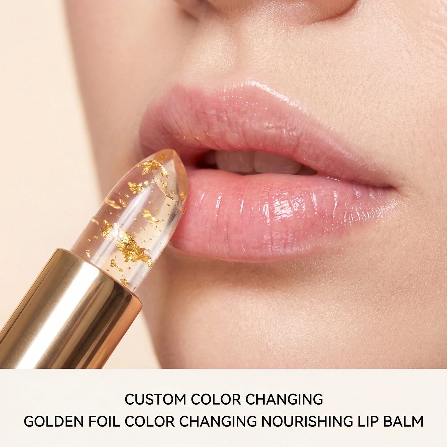 Gold Foil Color Changing Lip Balm | Vitamin E Gloss – 3.5g