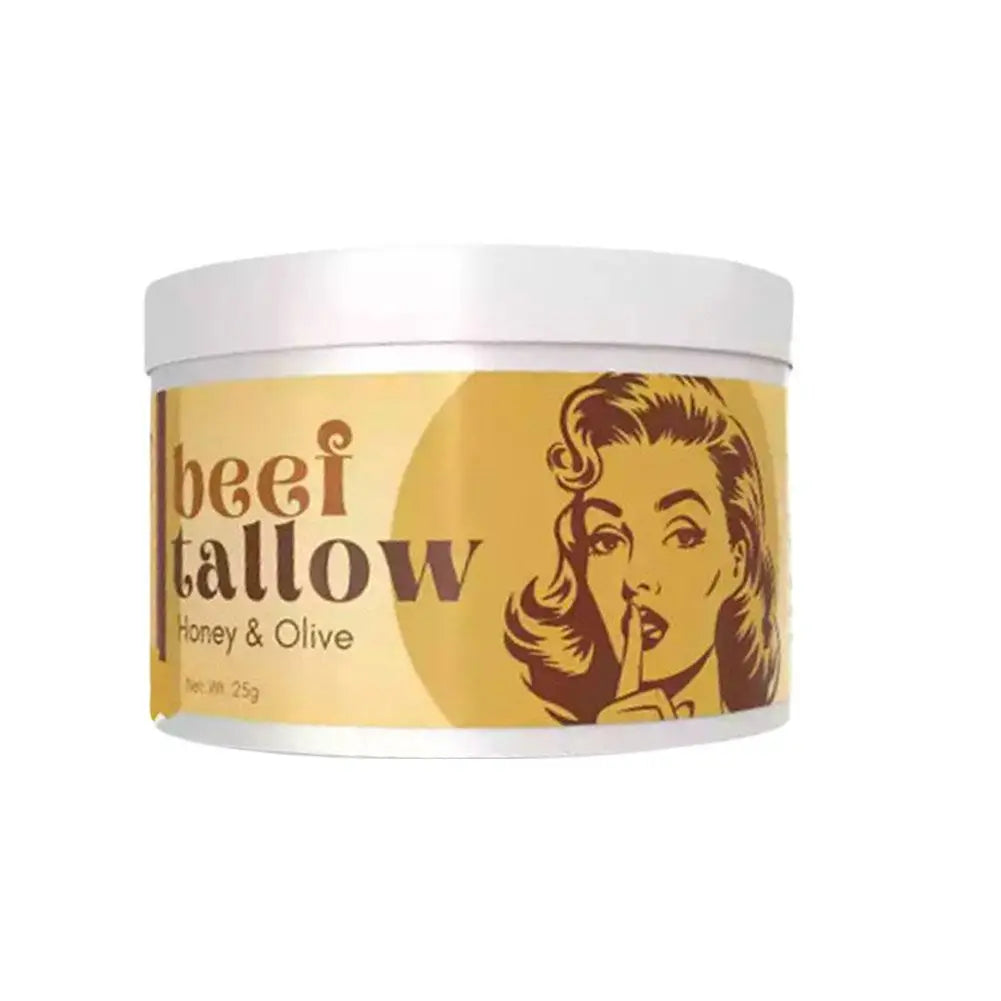 Whipped Beef Tallow & Honey Balm – 25g Natural Moisturizing Face Cream & Body Lotion, Fragrance-Free, Sensitive Skin Safe (1 or 2-Pack) Peaceful Pleasures Health and Wellness 25g X1