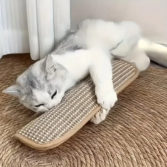 Cat Toy Pillow & Sisal Scratching Pad for Solo & Interactive Play Cat Scratching Toy Peaceful Pleasures Health and Wellness