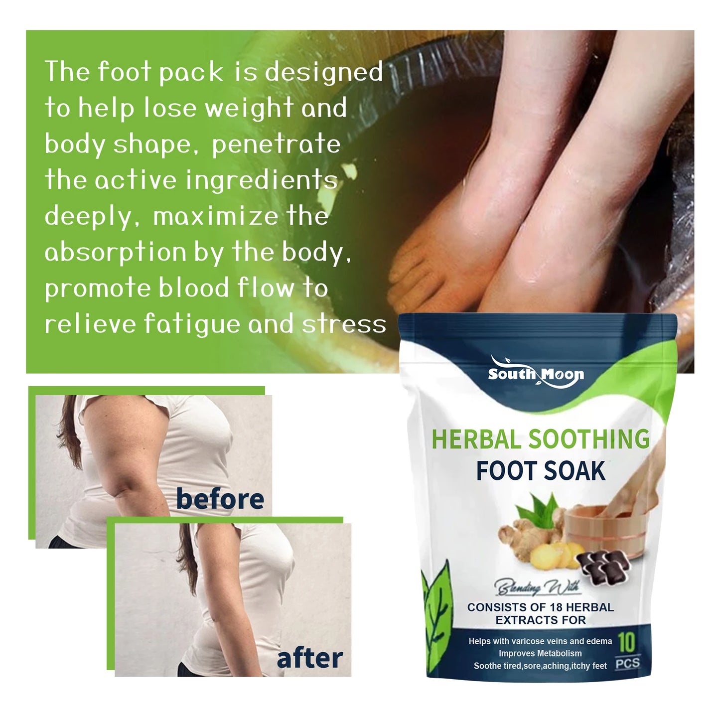 Herbal Foot Bath Soak Beads – Firming & Relaxation