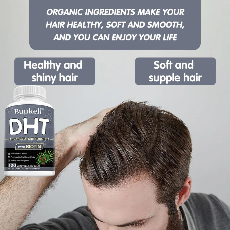 DHT Blocker, Premium Hair Care Formula, with Biotin Supplement, Support Healthy Hair, Skin, and Nails, Promote Immune System Peaceful Pleasures Health and Wellness