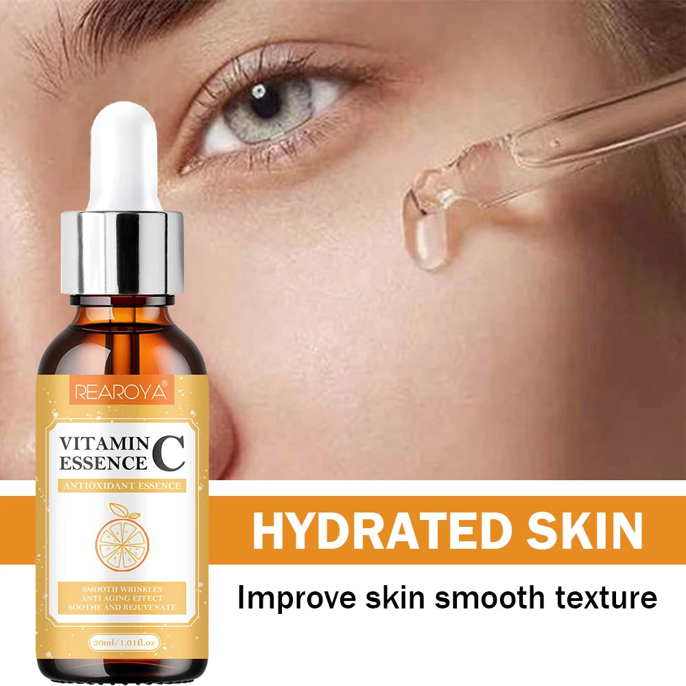 Vitamin C Facial Antioxidant Essence Moisturizing Nourish Repair Lifting Firming Smooth Wrinkles Anti-aging Facial Skin Care Peaceful Pleasures Health and Wellness