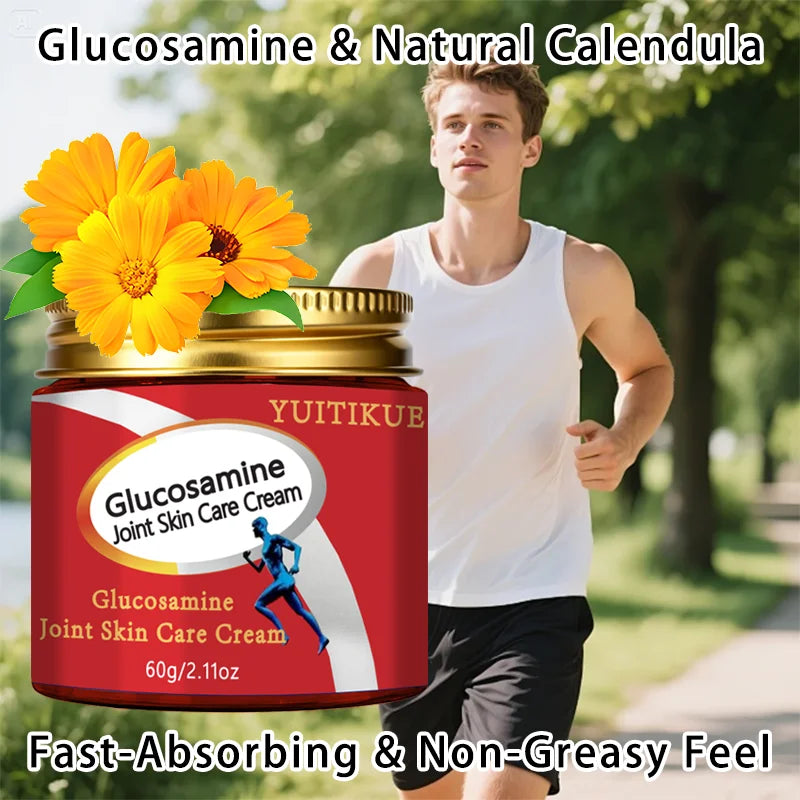 YUITIKUE Glucosamine Joint Cream 60g | Fast-Absorbing Formula Joint Relief Cream Peaceful Pleasures Health and Wellness