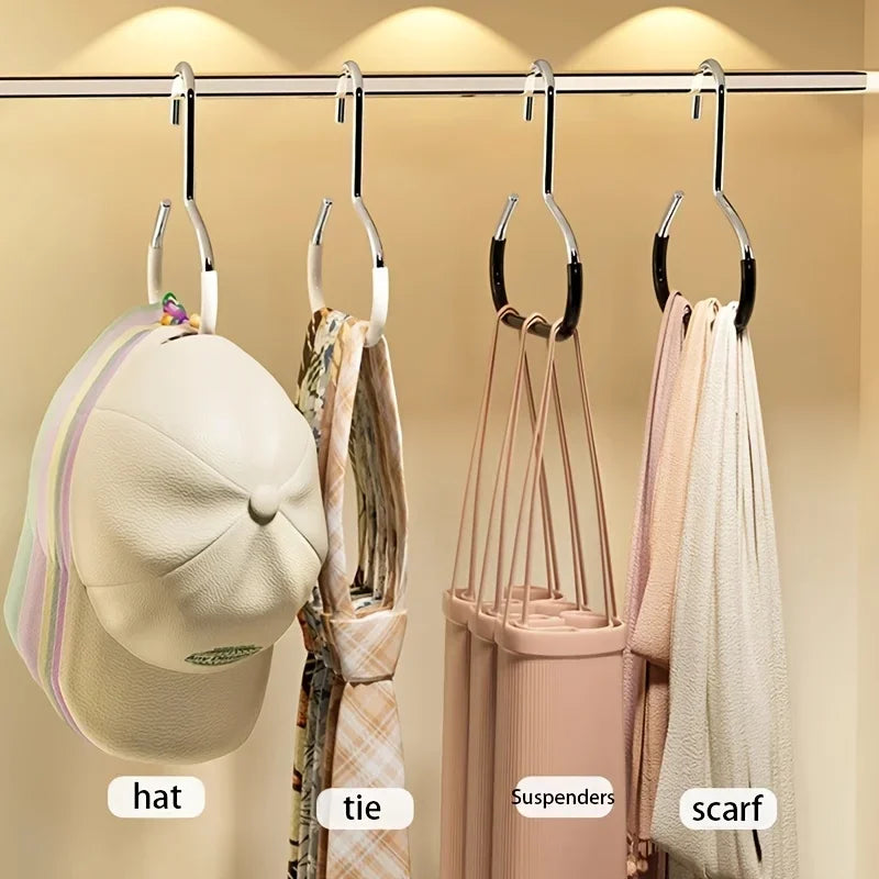 Storage Artifact Hook Hanger Suitable for Hats Tie Scarves Bags Multifunctional Display Stand Strong Load Support No Deformation Peaceful Pleasures Health and Wellness