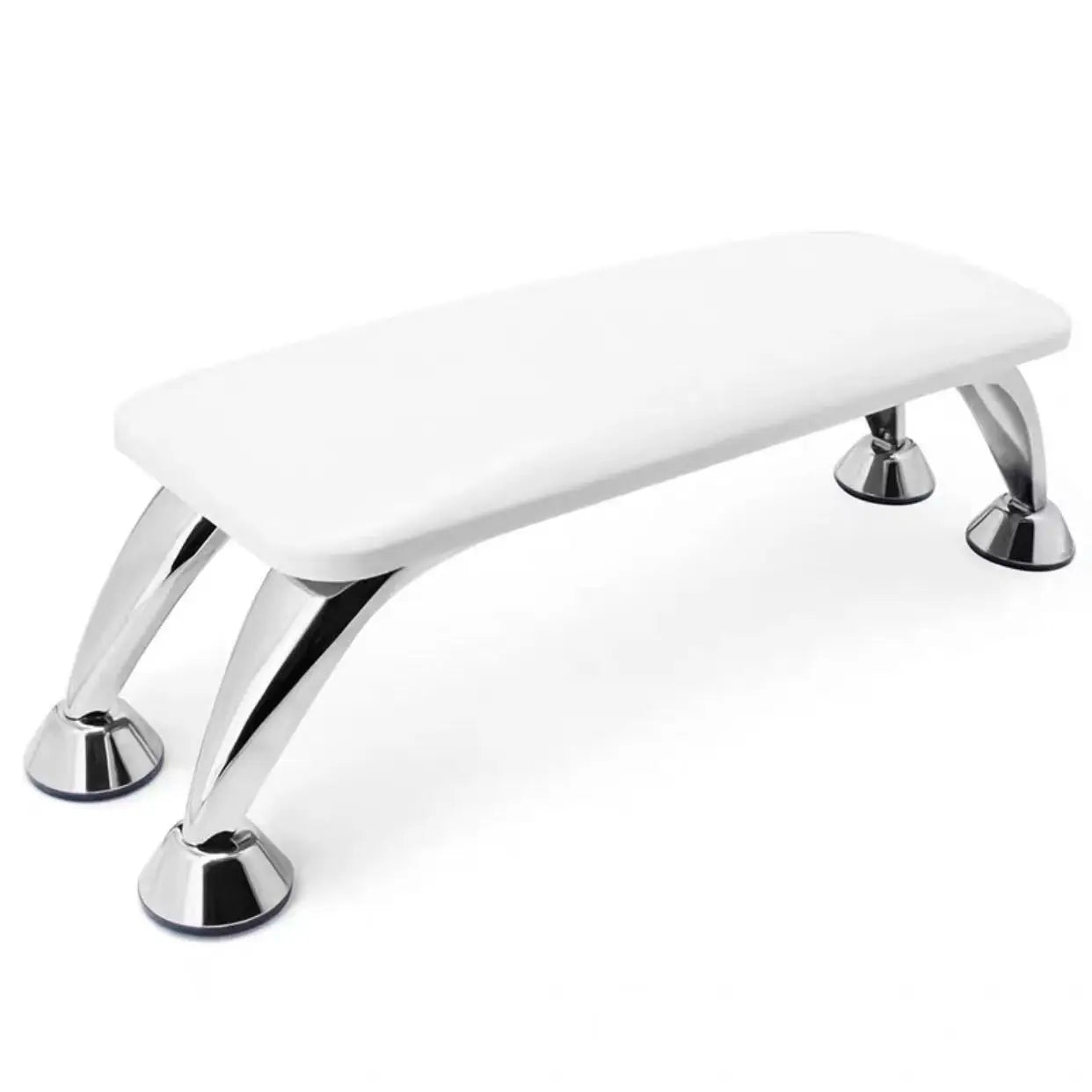 Armrest and Nail Art Mat Set for Nail Salons Ultra-fine Fiber Leather Hand Pillow Anti-slip and Wear-resistant Universal for Peaceful Pleasures Health and Wellness WHITE