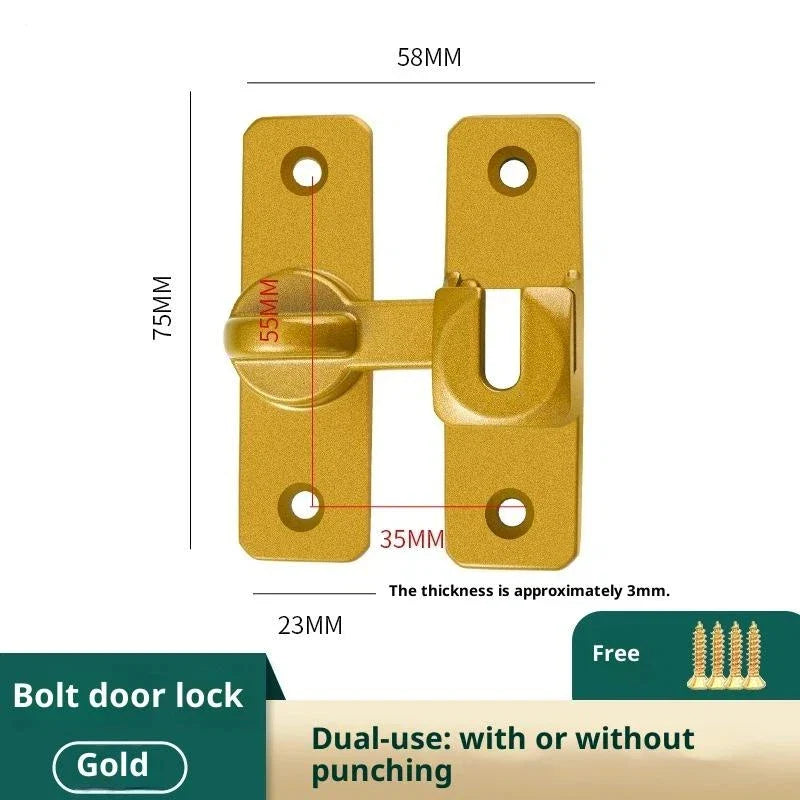 Zinc Alloy 90° Sliding Door Latch | Luminous Barn Gate Bolt