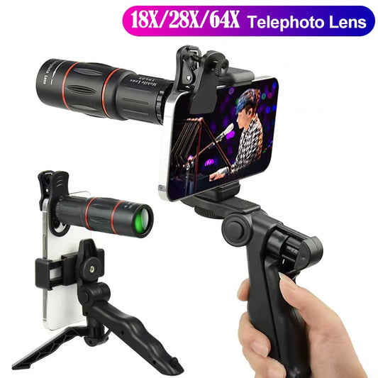 64X Telescope For Mobile Phone Lens For photography macro Phone lens for iphone Cell Phone Lens mobile phone telephoto.lens Peaceful Pleasures Health and Wellness