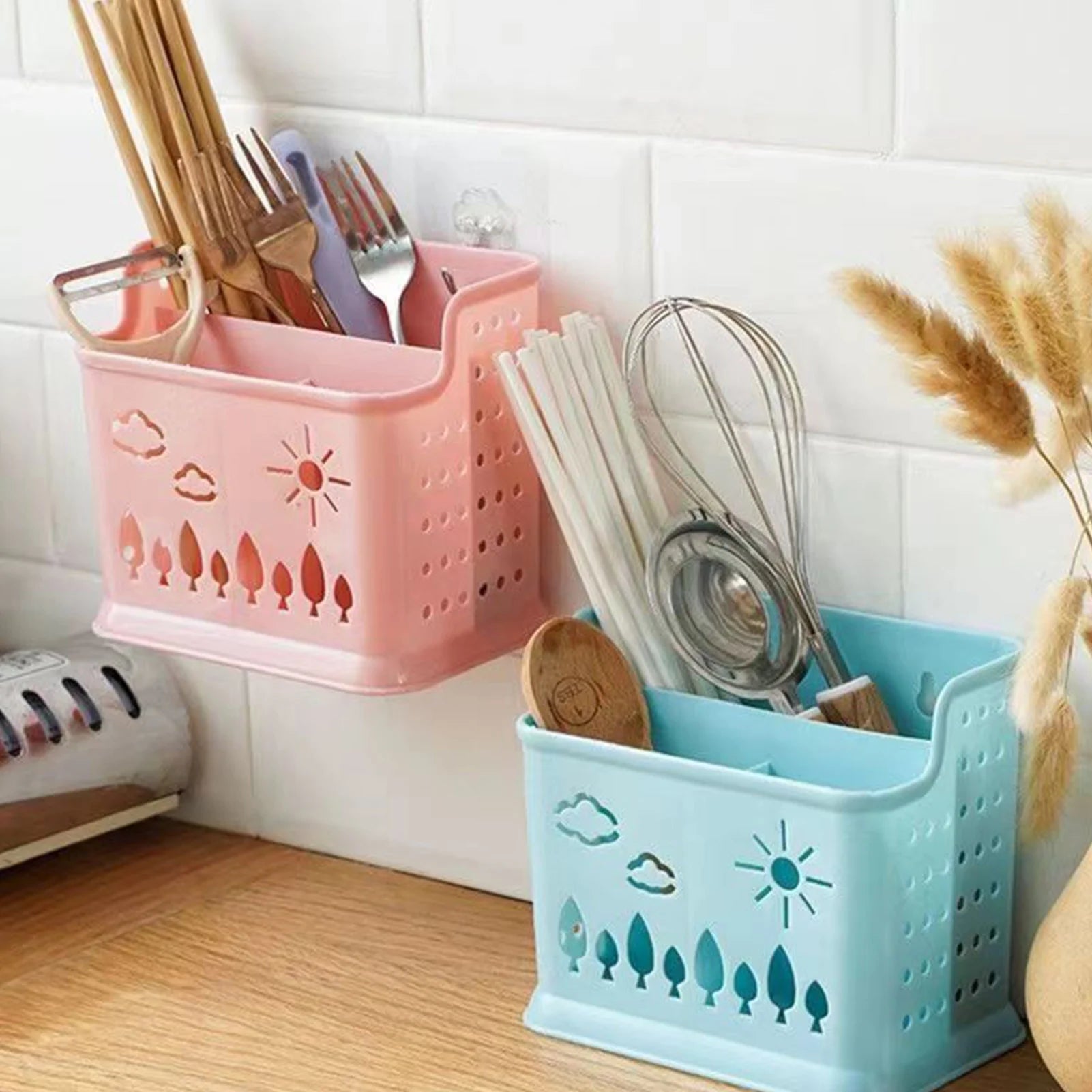 Kitchen Chopstick Utensil Holder Space Saving Easy Cleaning Holder for Holding Dinner Servert Tools Peaceful Pleasures Health and Wellness