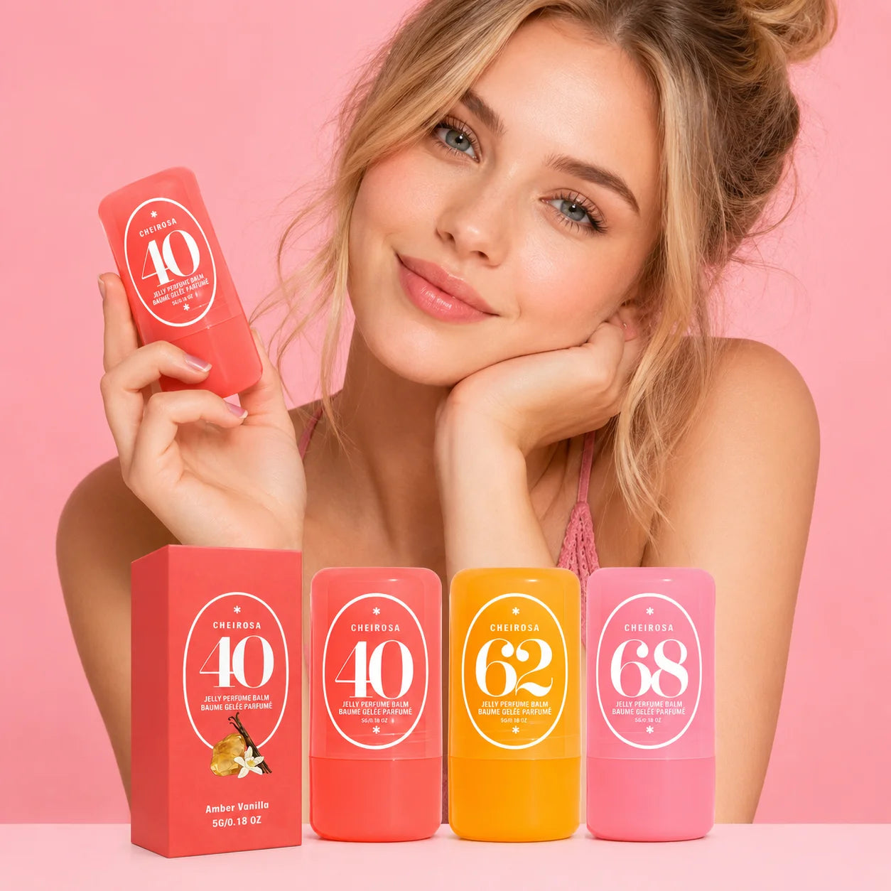 Jelly Perfume Balm | Amber Vanilla, Almond Caramel & Lychee