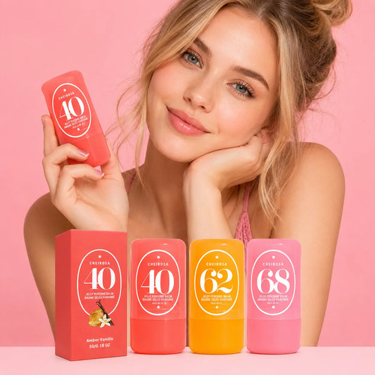 Jelly Perfume Balm | Amber Vanilla, Almond Caramel & Lychee Solid Perfume Balm Peaceful Pleasures Health and Wellness