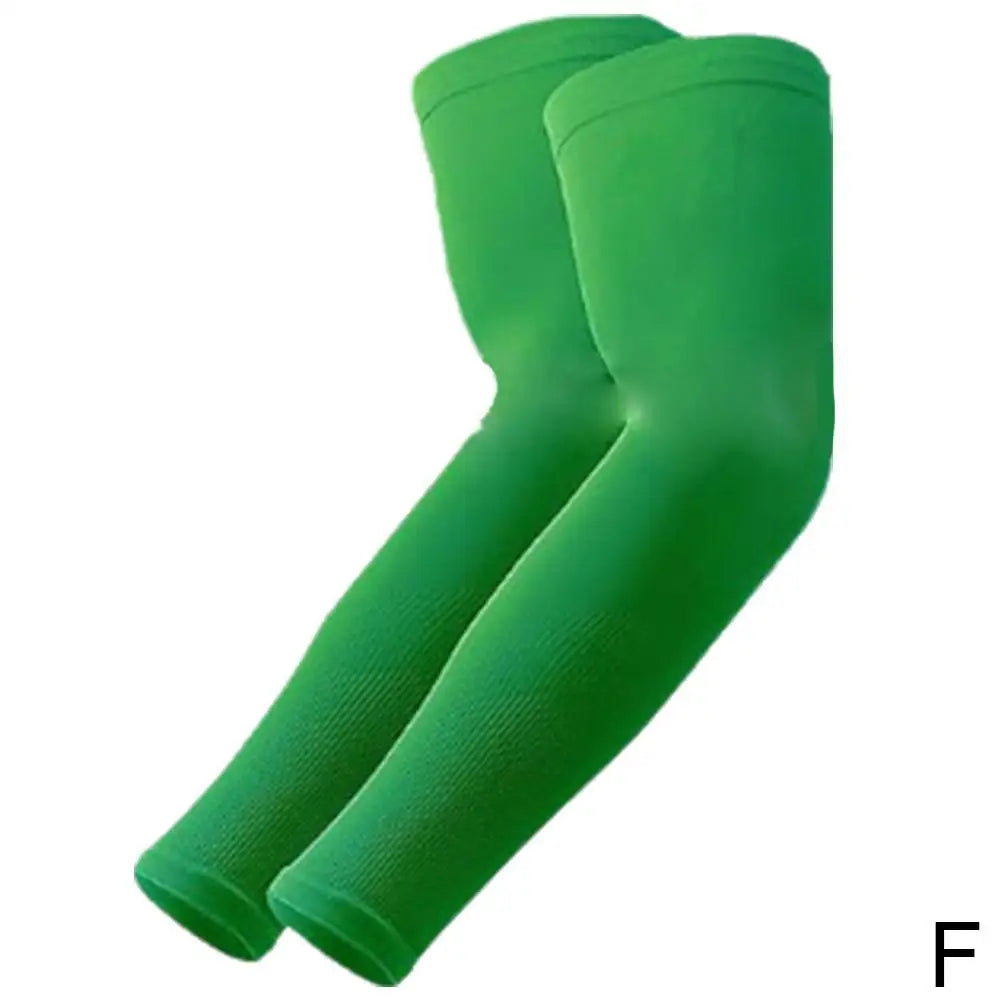 Sports Arm Compression Sleeve for UV Protection Peaceful Pleasures Health and Wellness Green