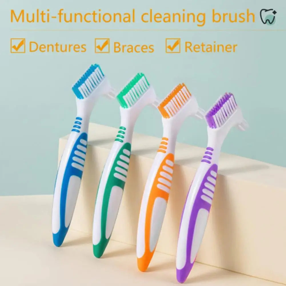 Denture Cleaning Brush | Soft Bristles & Ergonomic Handle