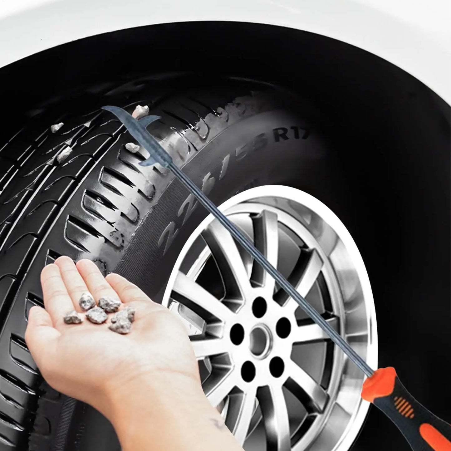 Car Tire cleaning hook Stone Tire Gap Buckle Stone Hook Car Tire Buckle Cleaning Tire Pick Stone Tools Tire Repair Accessories Peaceful Pleasures Health and Wellness