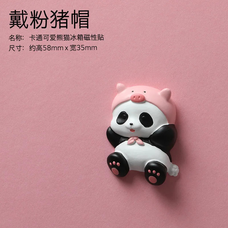 Creative Cartoon Panda Refrigerator Magnet Magnet Decorative Pendant Cute Magnetic Magnet Stickers Message Board Home Decor 자석 Peaceful Pleasures Health and Wellness type8