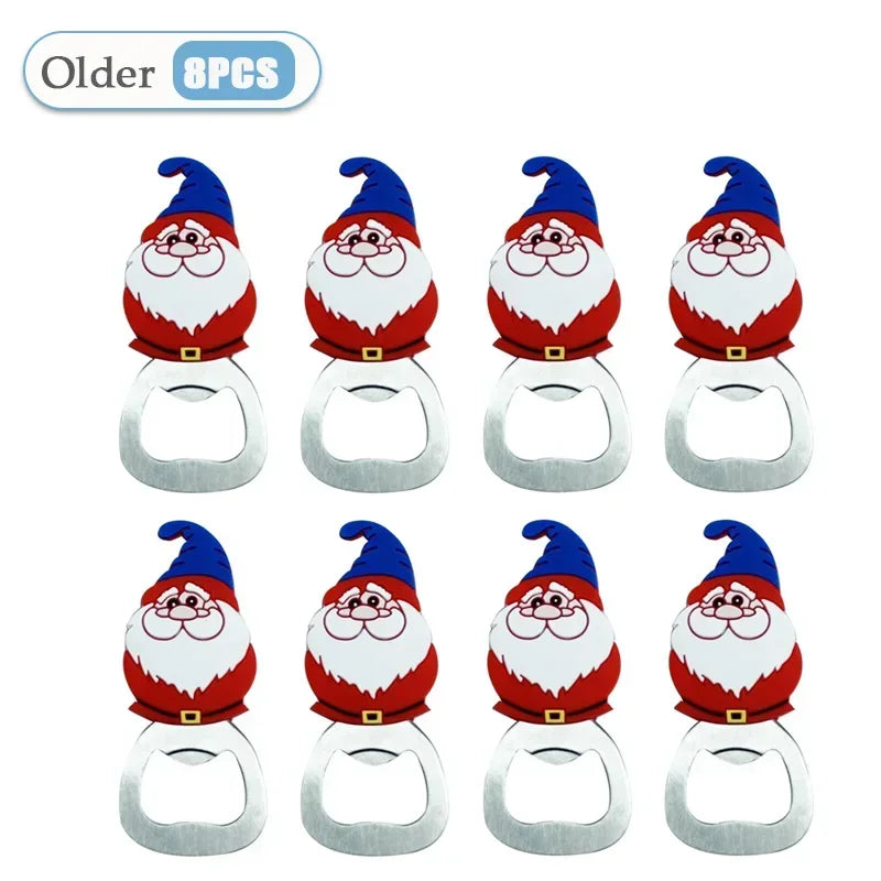 Christmas Magnetic Bottle Opener | Santa Silicone Fridge Magnet