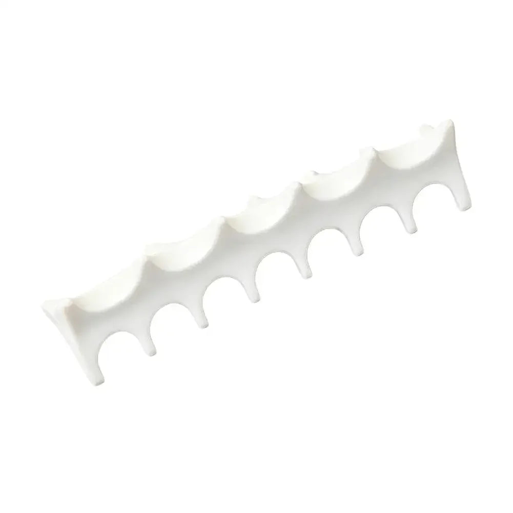 Soft Silicone Nail Pen Holder Brush Rack Shelf UV Gel Brush Display Stand Makeup Painting Pen Rest Organizer Nail Art Manicure Peaceful Pleasures Health and Wellness white