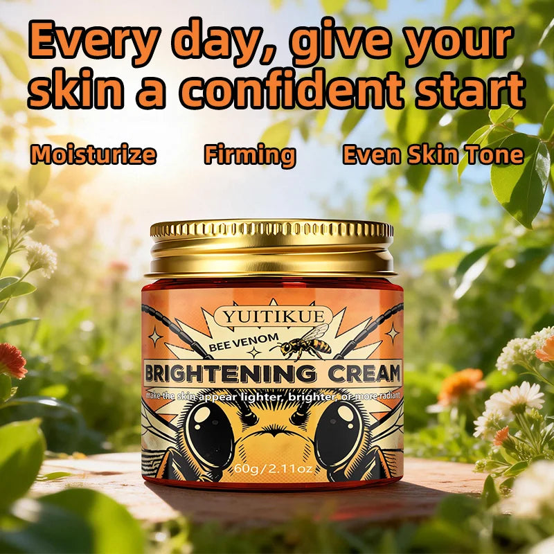 YUITIKUE Bee Venom Brightening Cream 60g for Lighter, Brighter, More Radiant Skin Tone and Glow Peaceful Pleasures Health and Wellness