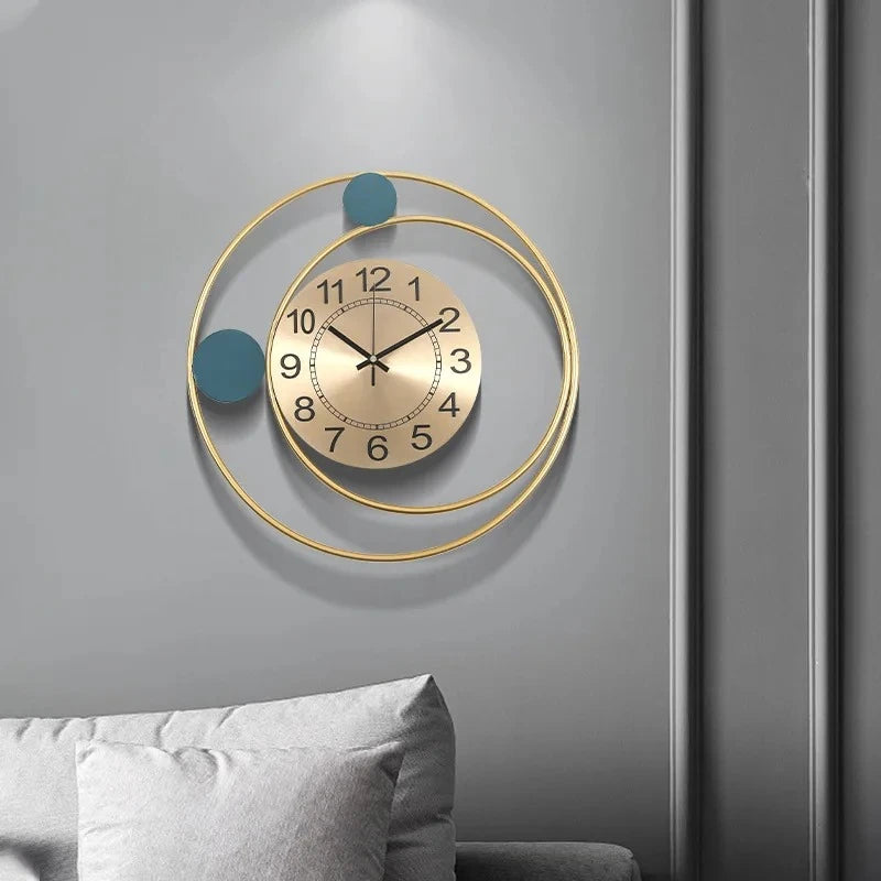 Modern Minimalist European Style Silent Wall Clock 42X42cm Fashion Home Wall Decoration For Living Room Bedroom Peaceful Pleasures Health and Wellness