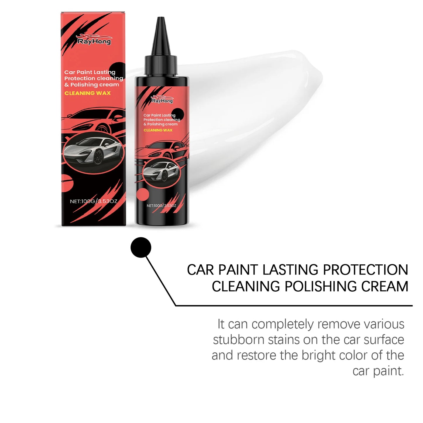 RayHong Car Scratch Polishing Paste | Paint Scratch Remover