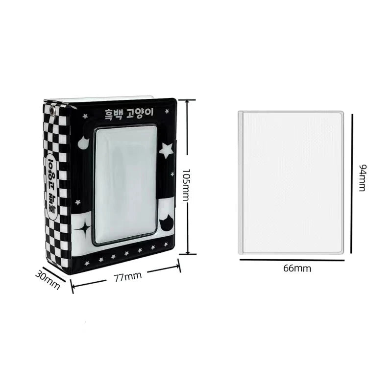 Mini Photo Card Album Book | PU Small Card Storage Binder