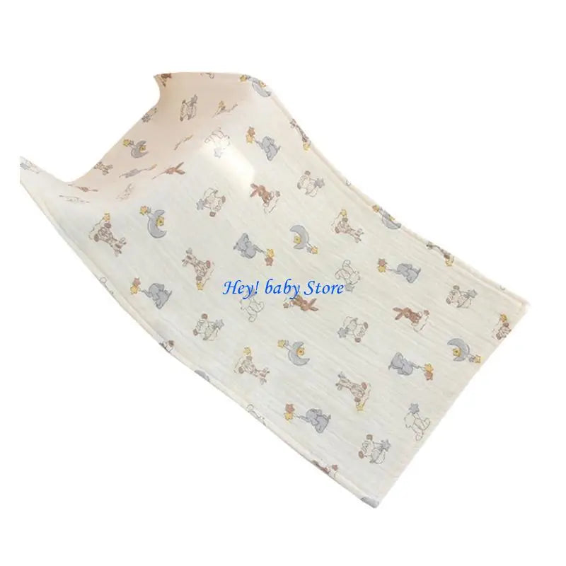 Baby Cotton Burp Cloth | 4-Layer Drool Bib & Face Towel