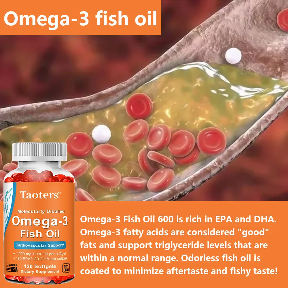 2000mg Triple Strength Omega-3 Fish Oil | 360mg EPA 240mg DHA