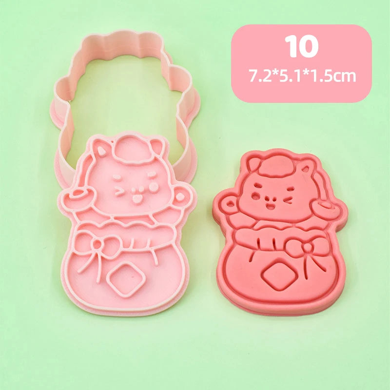 3D Horse Cookie Cutter Stamp | Chinese New Year Baking Mold Cookie Cutter Mold Peaceful Pleasures Health and Wellness 10