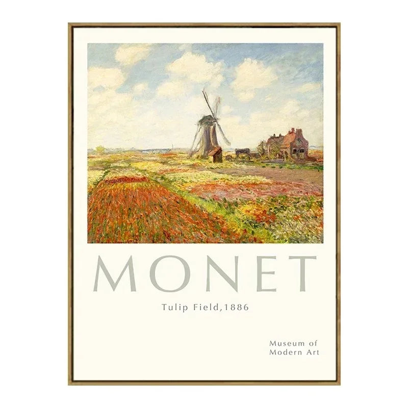 Vintage Famous Van Gogh Monet Matisse Picasso Poster Print Canvas Painting Wall Art Pictures for Home Room Decor Peaceful Pleasures Health and Wellness