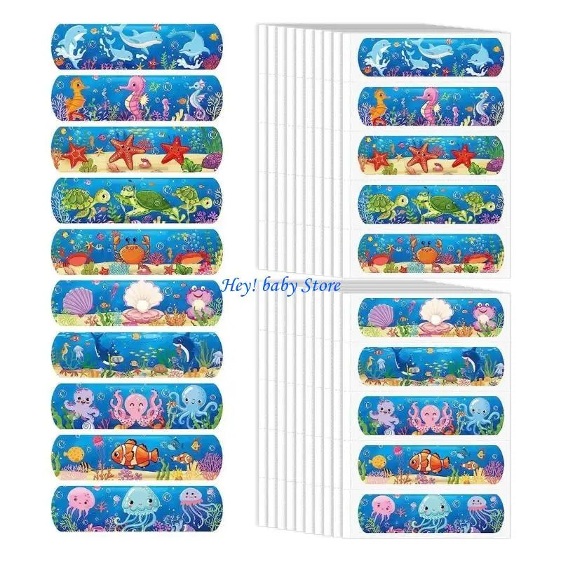 Kids Cartoon Bandages – Waterproof Adhesive Plasters, 50pcs