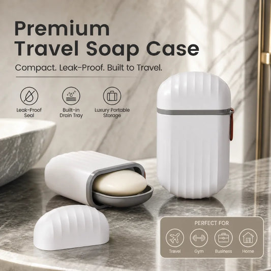 Portable Soap Dishes Sealed Storage Box Waterproof Travel Home Bathroom Soap Box Outdoor Storage Box Soap Box Organizer Tray Peaceful Pleasures Health and Wellness