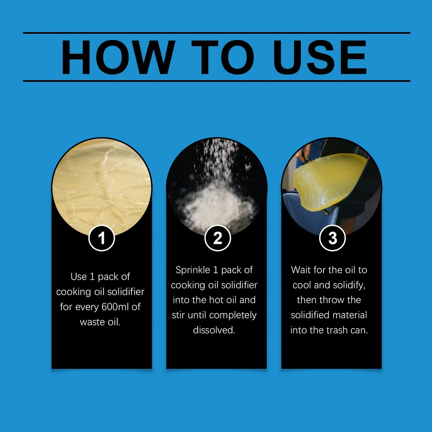 JAKEHOE Cooking Oil Solidifier Powder – Eco-Friendly 20g