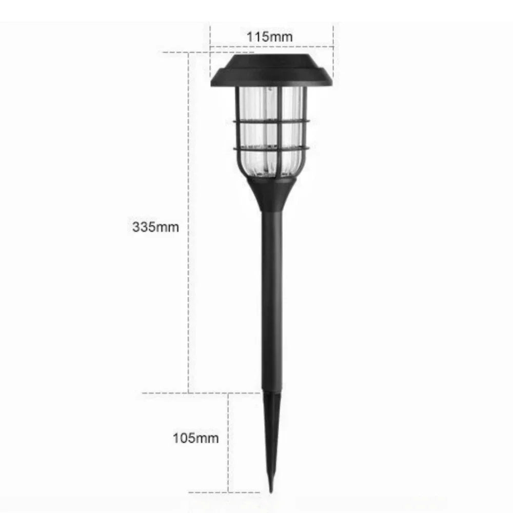 2/4 Pack LED Solar Lawn Lights Outdoor Waterproof Warm Light Model Garden Courtyard Walkway Villa Landscape Decorative Lights Peaceful Pleasures Health and Wellness