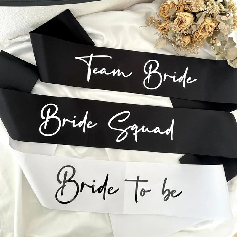 Bride to Be Sash Set | Bachelorette & Bridal Party Sashes Bridal Party Sash Peaceful Pleasures Health and Wellness