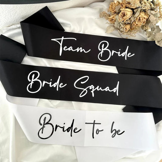 Bride to Be Sash Set | Bachelorette & Bridal Party Sashes Bridal Party Sash Peaceful Pleasures Health and Wellness