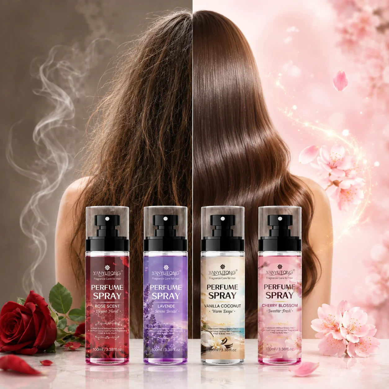 4-in-1 Scented Hair Conditioner Spray – Moisturizing 400ml